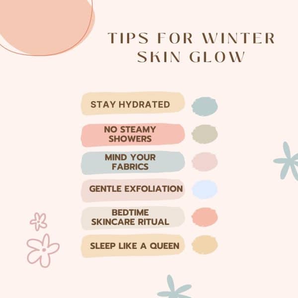 INFOGRAPHIC ON TIPS FOR WINTER SKIN GLOW