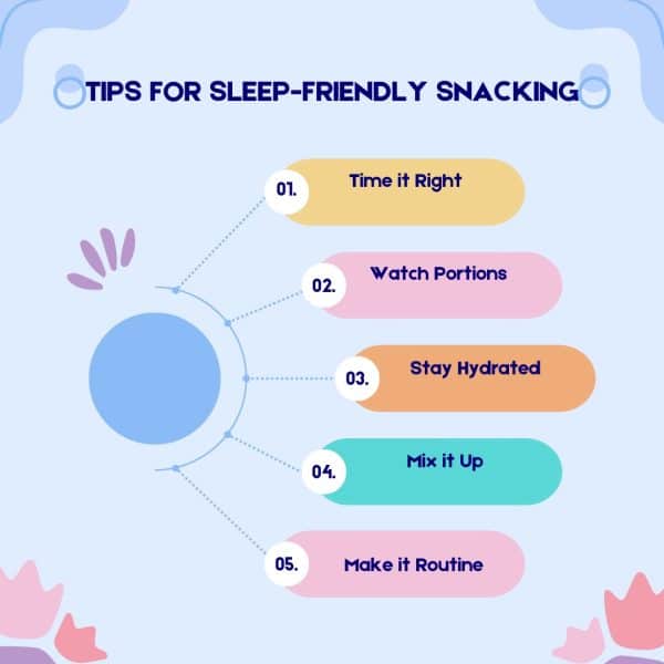 TOPS BEDTIME SNACKS FOR A GOOD NIGHT'S SLEEP: INFOGRAPHIC ON TIPS FOR SLEEP-FRIENDLY SNACKING